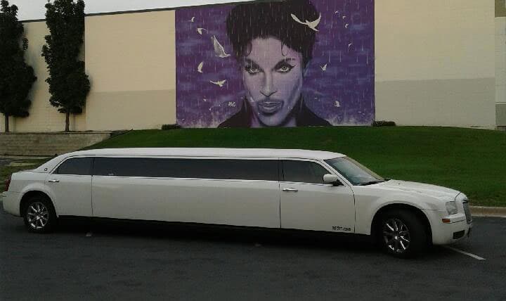 white Chrysler 300 Stretch Limousine