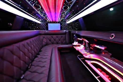 Black 10-Passenger Stretch Limousine