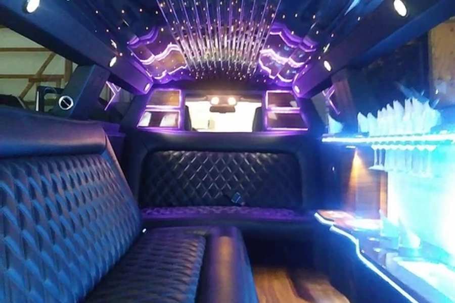 White 8-10 Passenger Stretch Limo