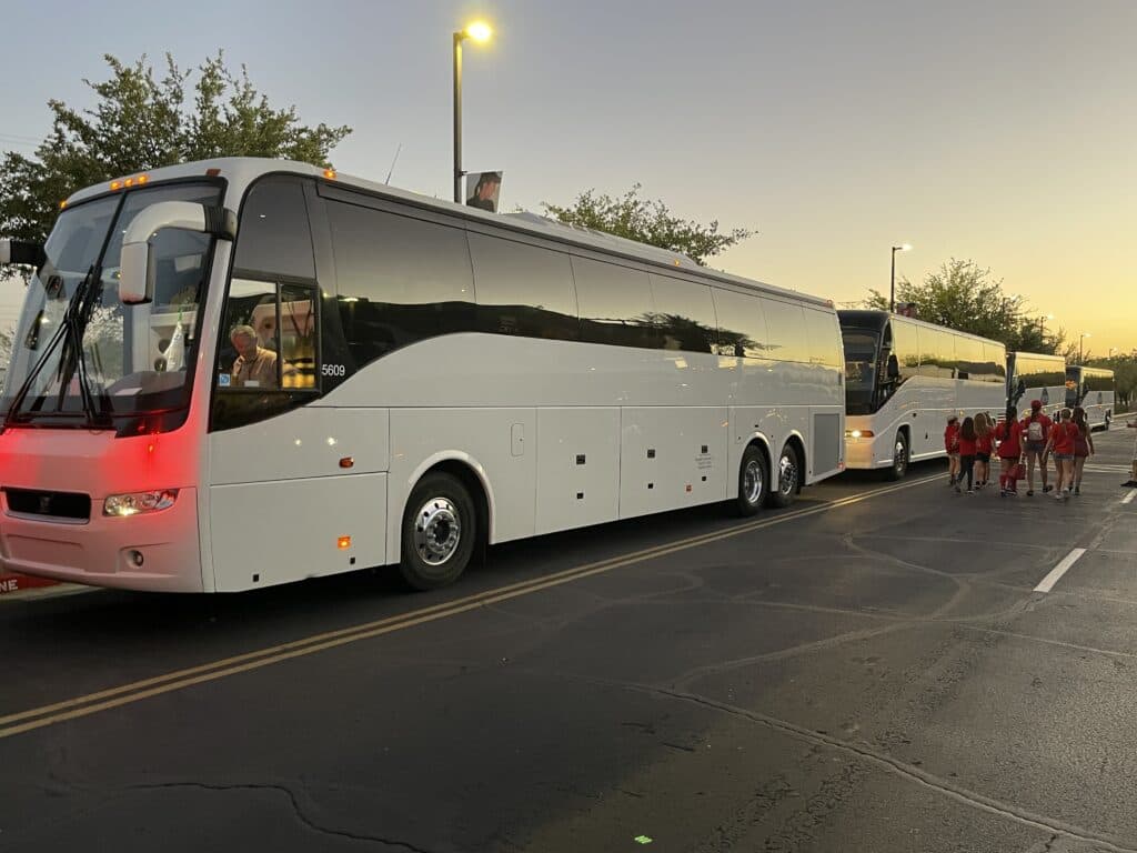 the Divine Charter Fleet - rent a charter bus today