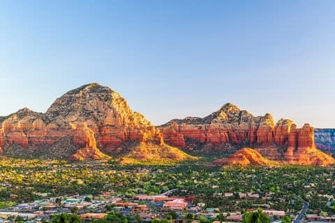 Sedona Az served by Divine Charter bus rentals