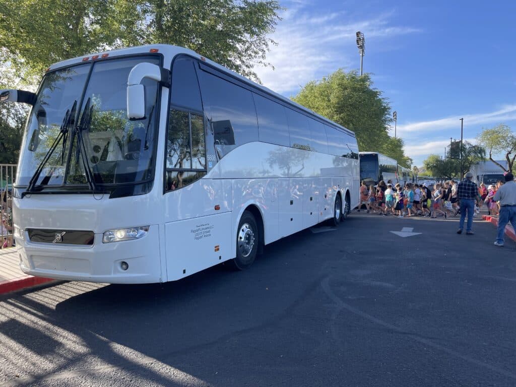 Charter Bus Rental in Tucson AZ field trip with school
