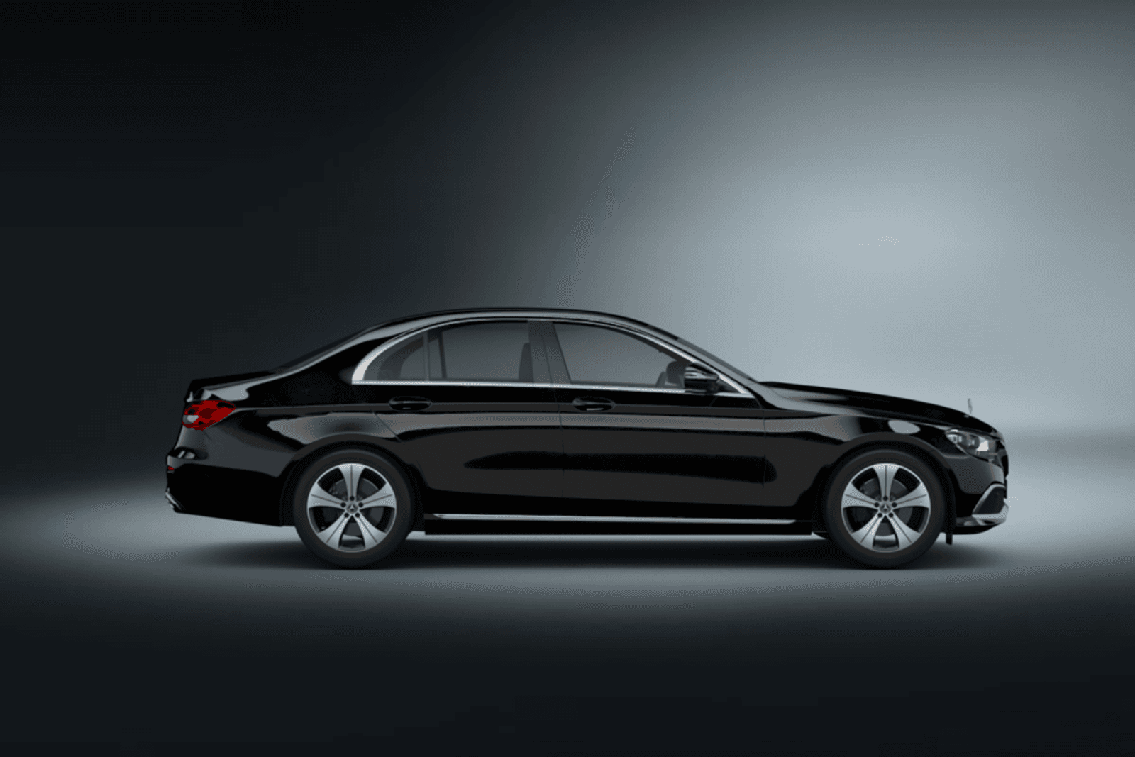 Mercedes E-class in black