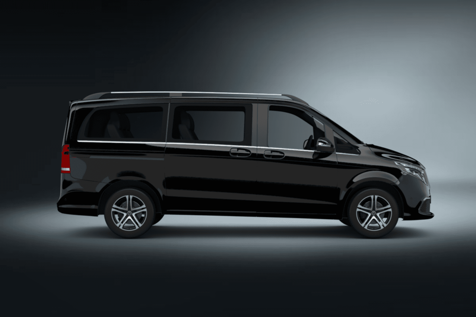 Mercedes V class electric in black