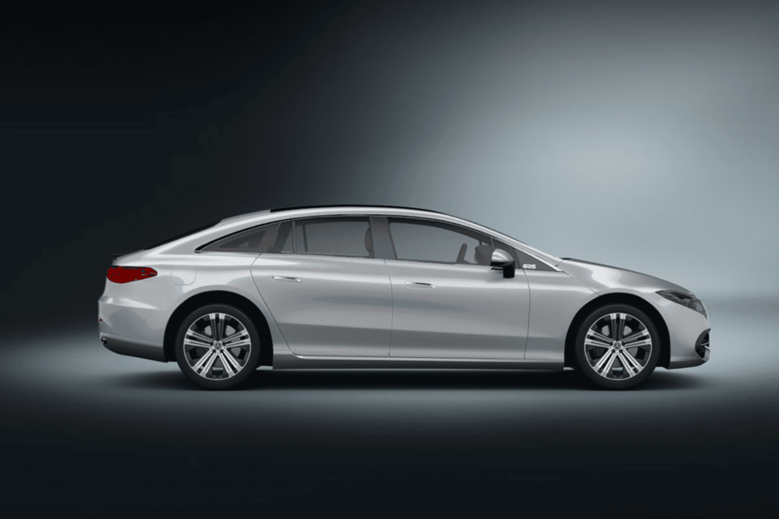 Mercedes EQS in silver