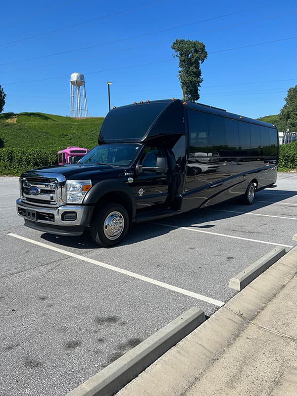 Black 28-Passenger Minibus