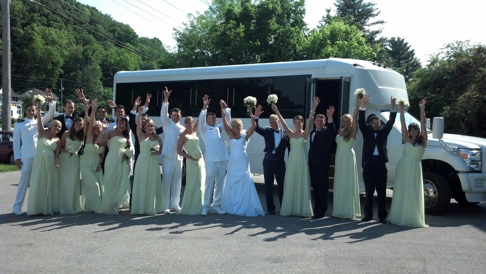 Ohio Wedding Party Bus