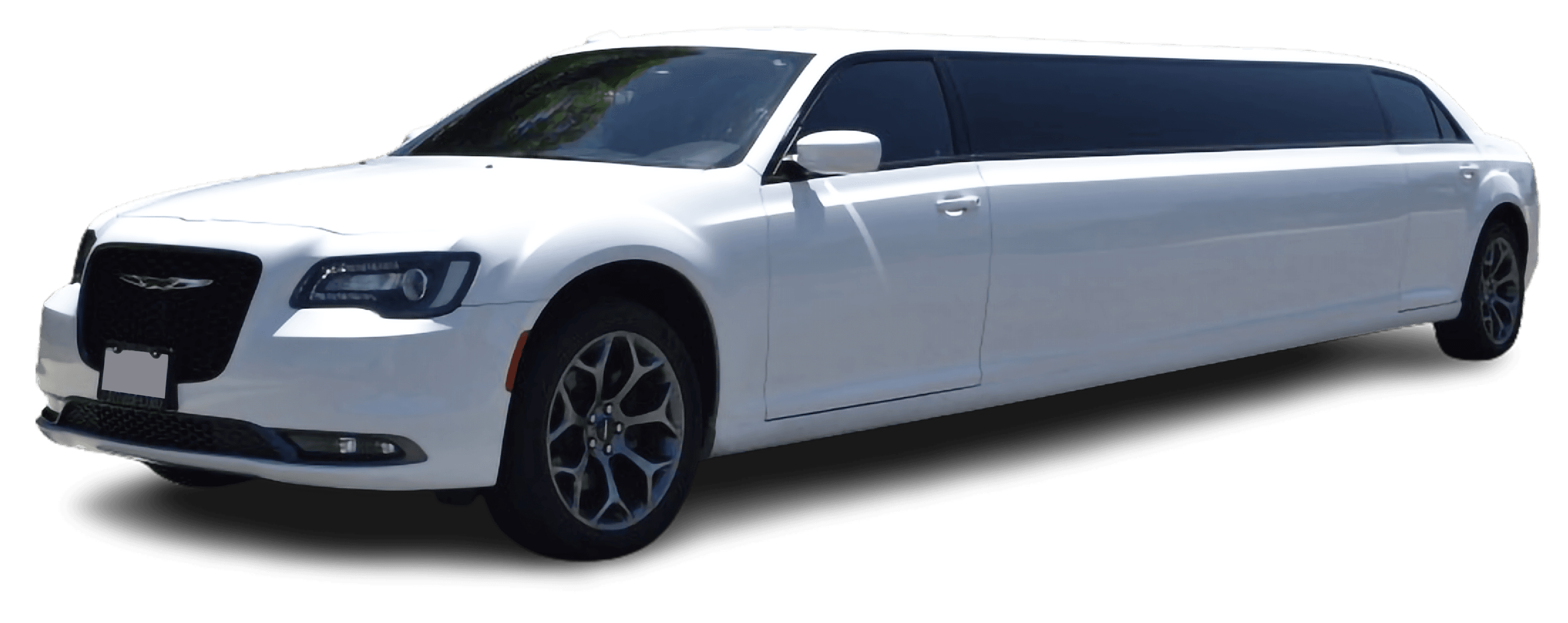White 4-Passenger Stretch Limo