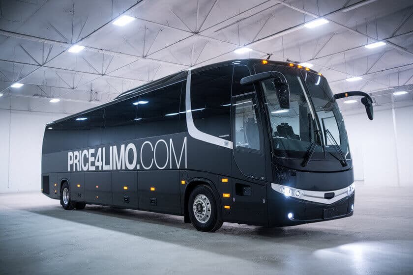 Black 50-Passenger Party Bus