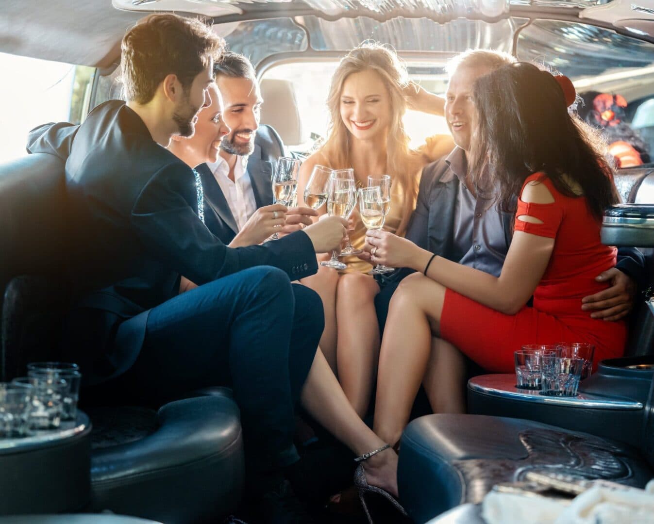 Limo party bus
