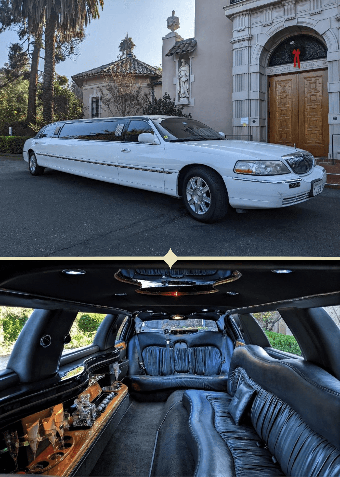 Black 8-Passenger Stretch Limo