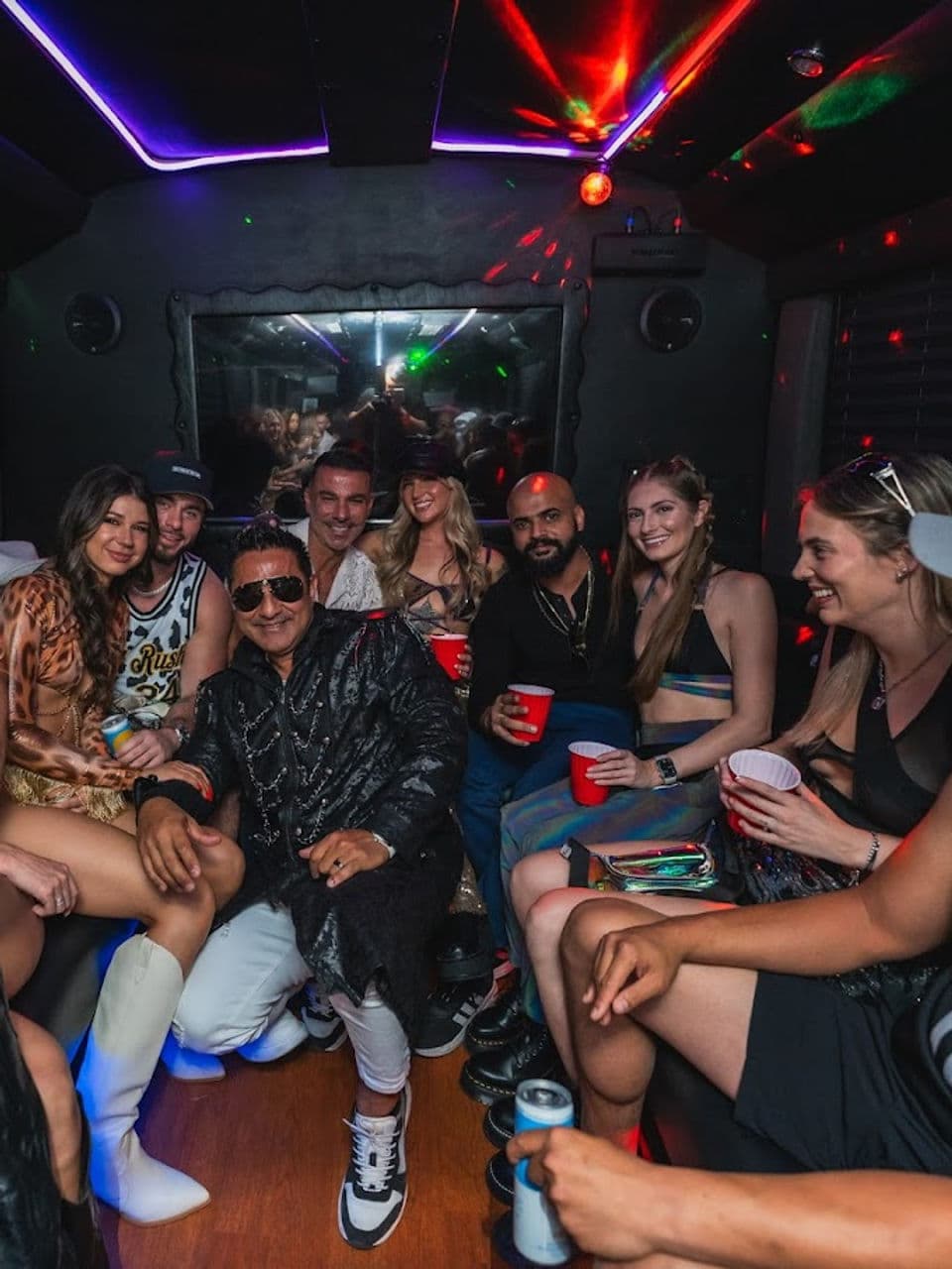 Party bus full of Scottsdale bachelorette celebrating