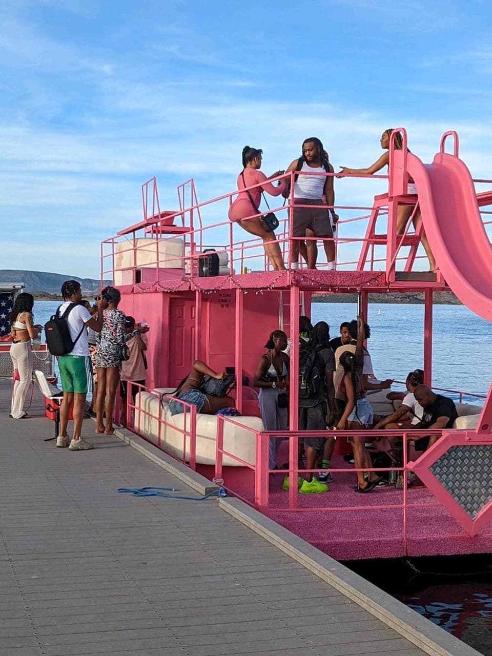 Pink 30-Passenger Party Bus