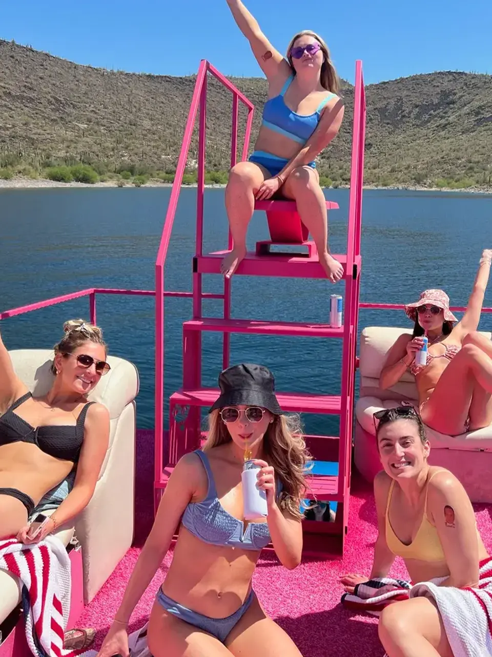 Pink 30-Passenger Party Bus