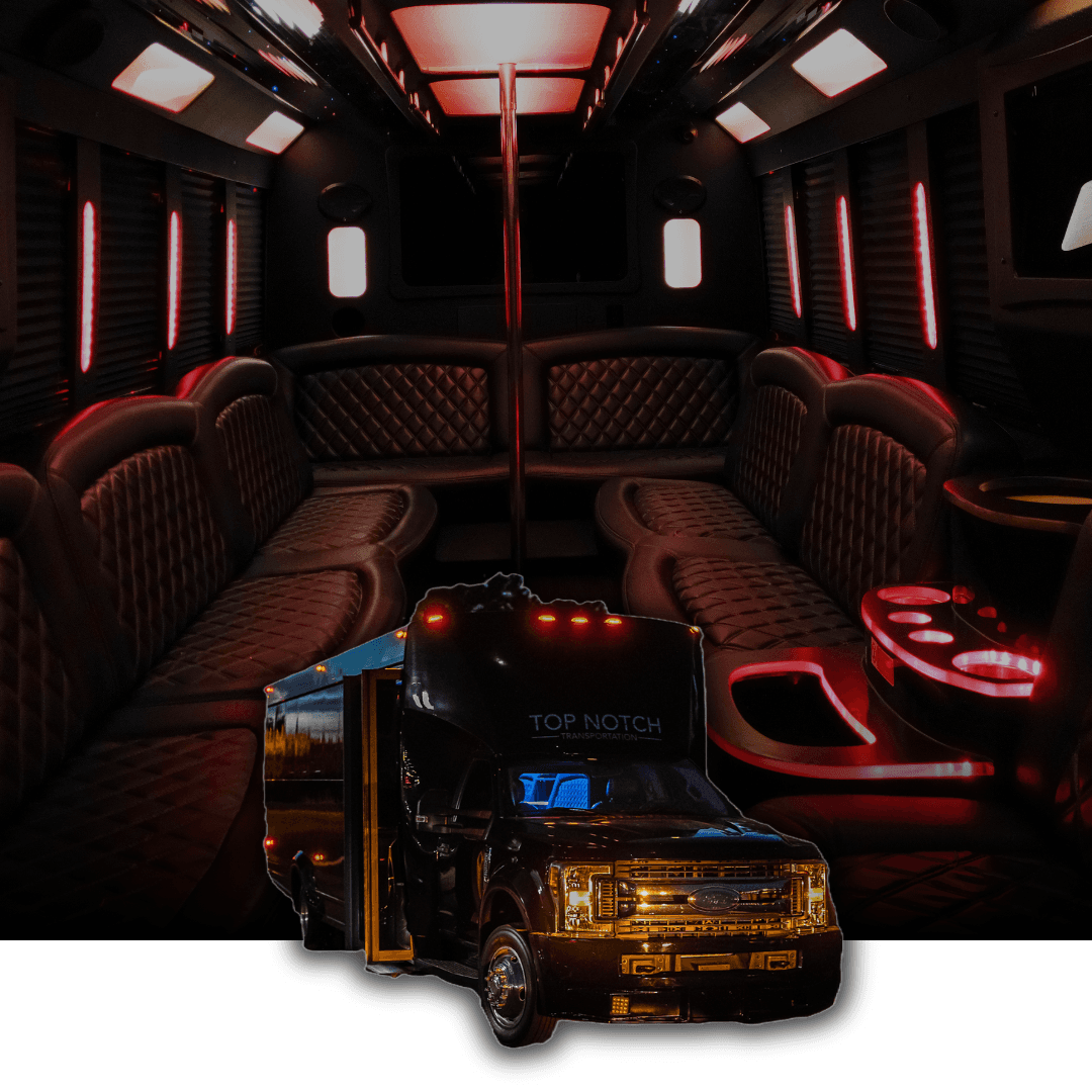 Black 20-Passenger Party Bus