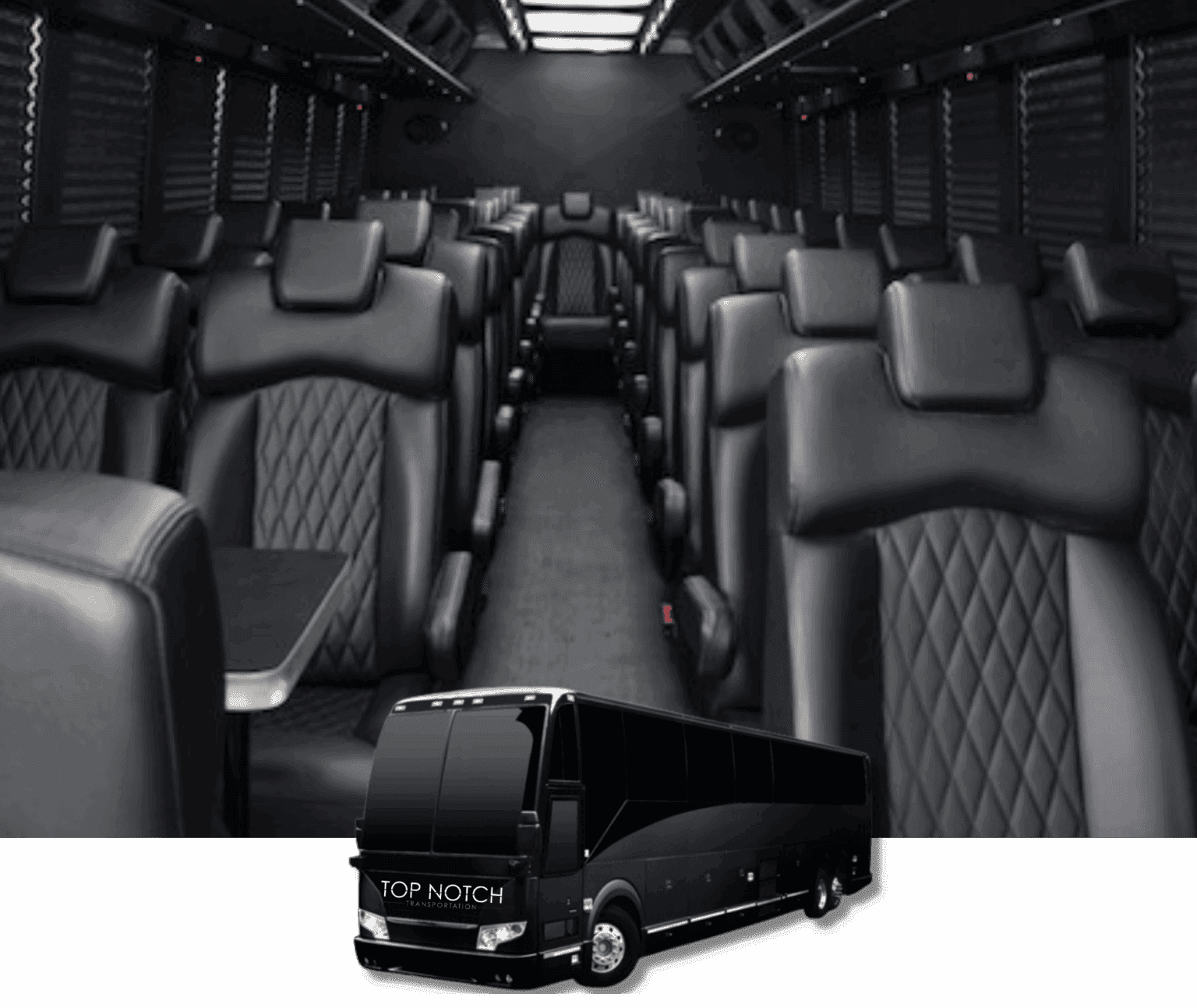 Black 56-Passenger Motor Coach